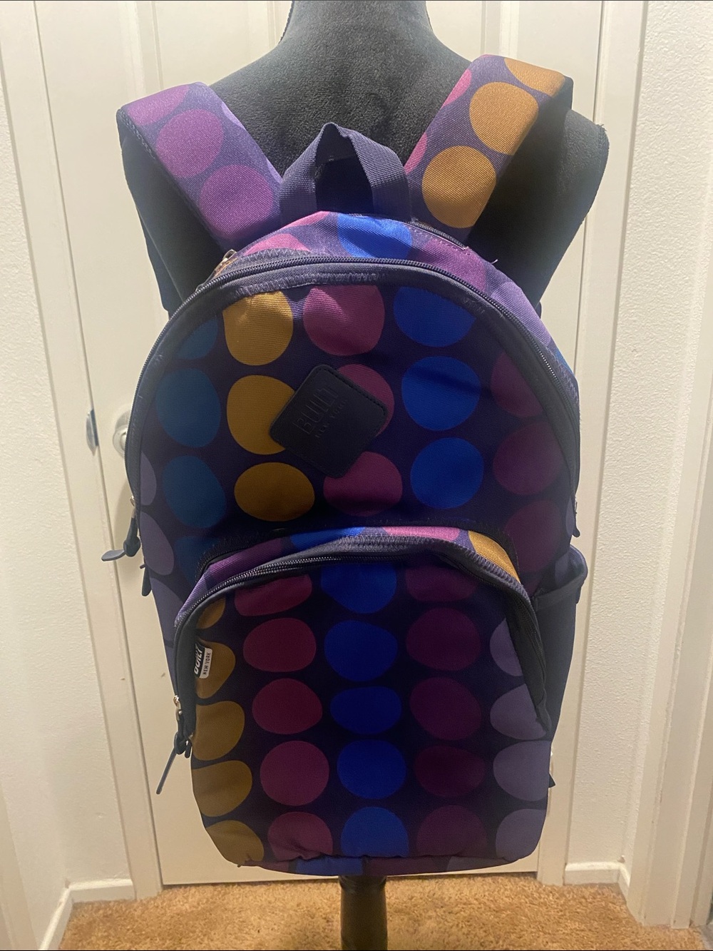 Built NY Polka Dot Union Square Backpack EUC